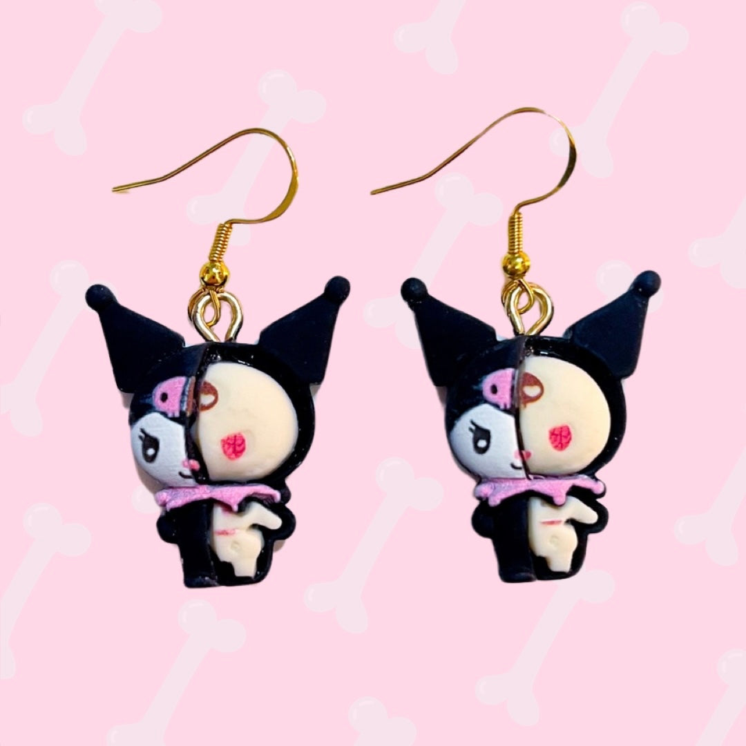 Kawaii X-ray earrings