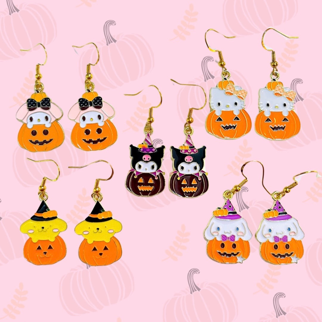 Kawaii pumpkin earrings