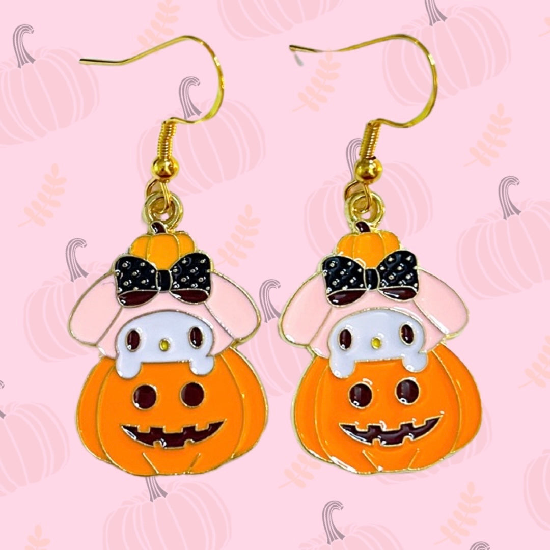 Kawaii pumpkin earrings