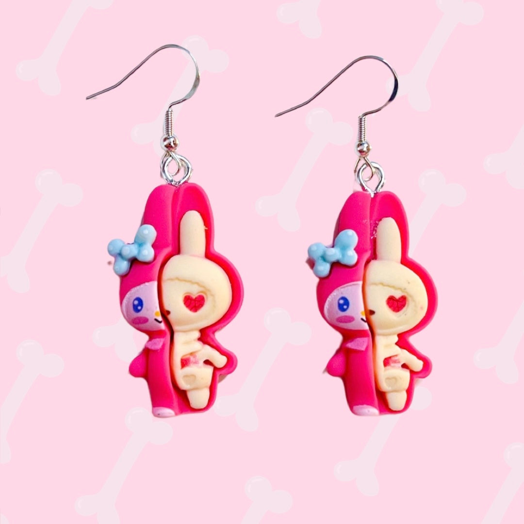 Kawaii X-ray earrings