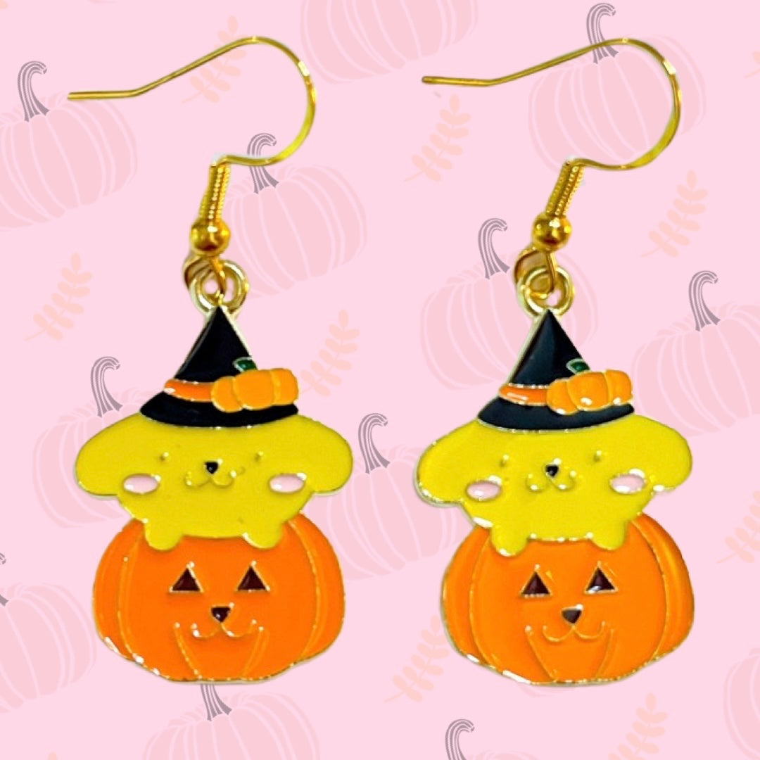 Kawaii pumpkin earrings