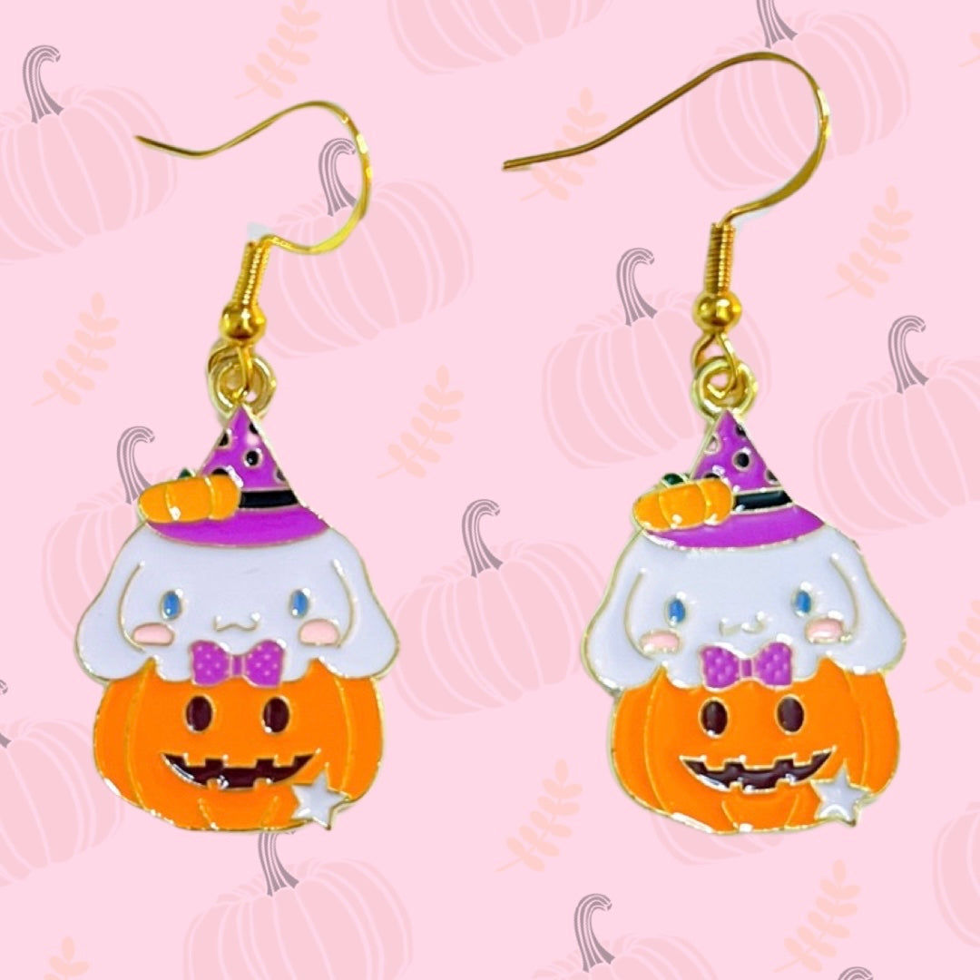 Kawaii pumpkin earrings